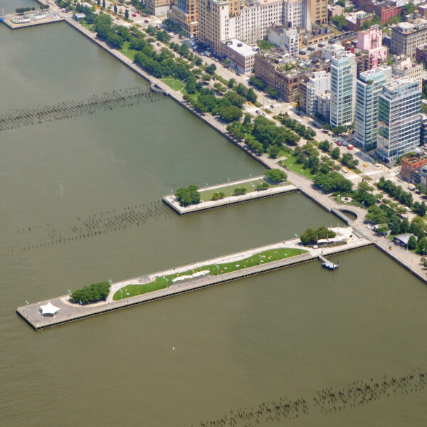 Piers 45, 46 and 51 overhead shot