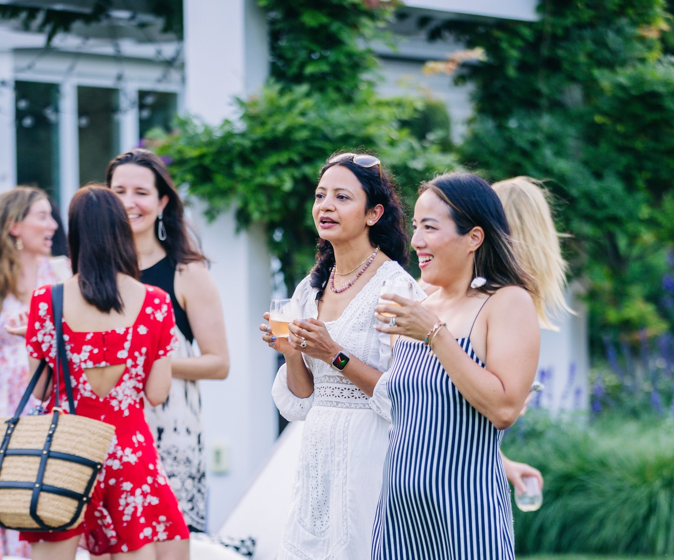 Hudson River Park members at a social event in the Hamptons