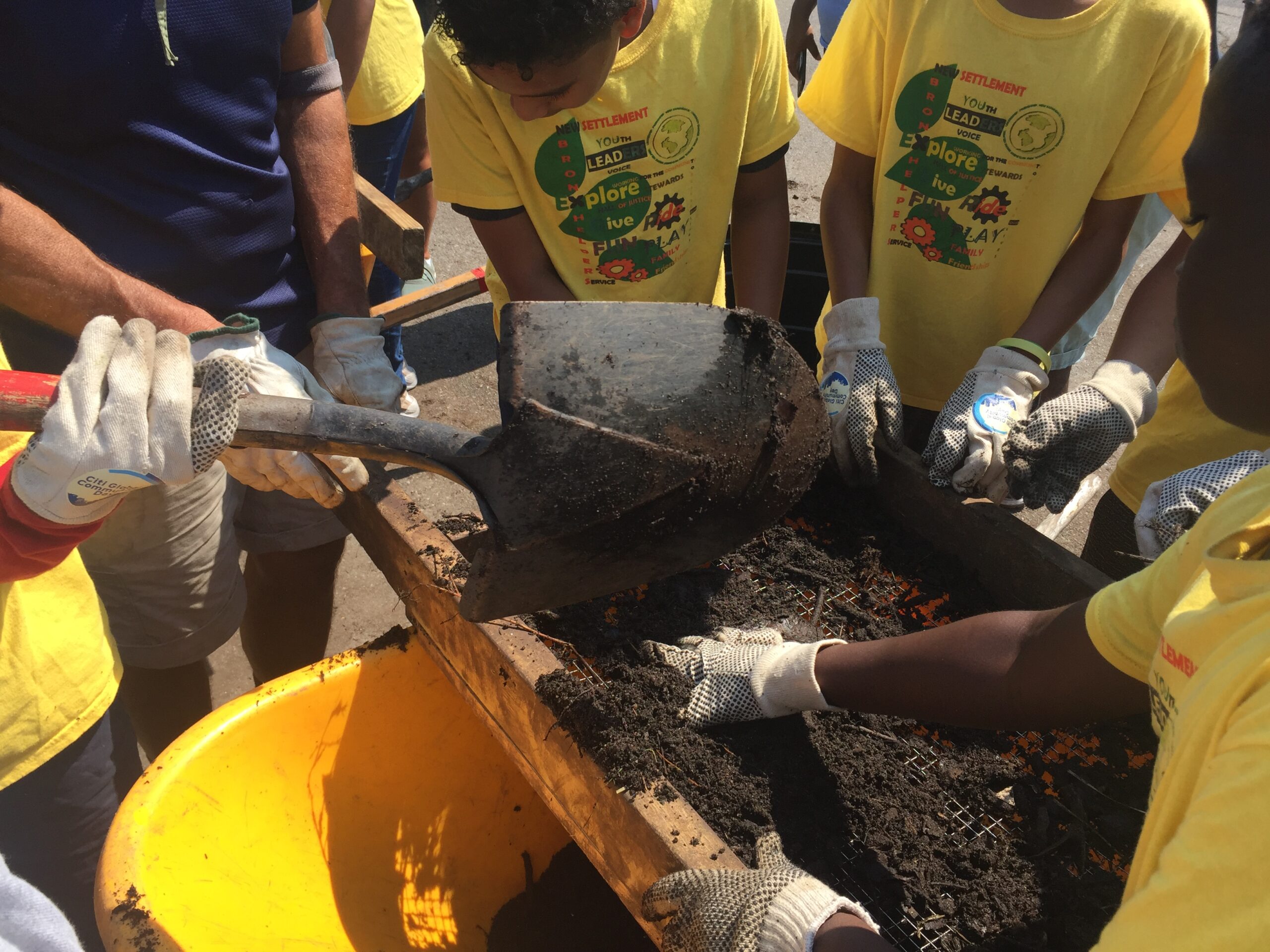 Sifting through compost