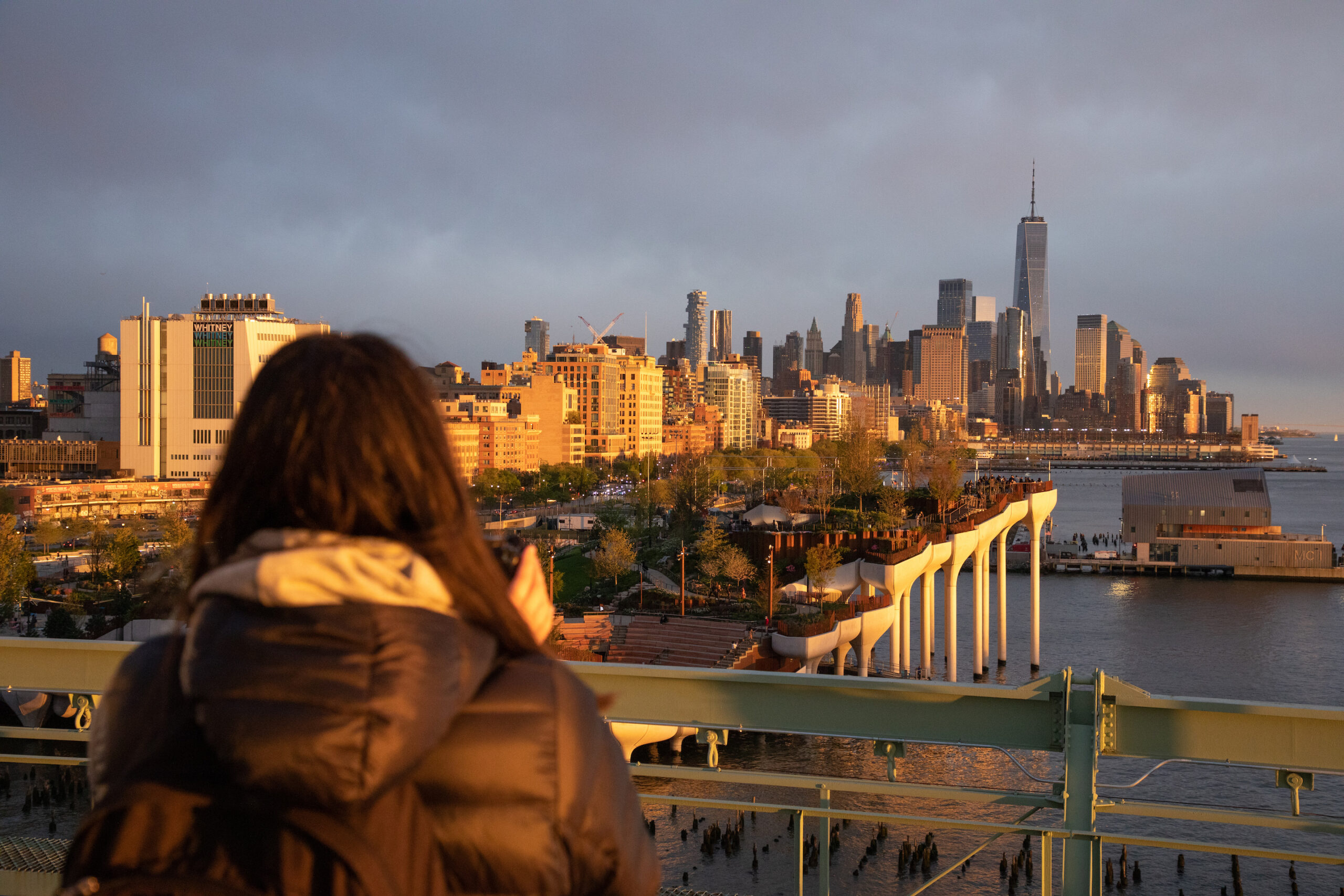 Pier 57 rooftop view over Little Island