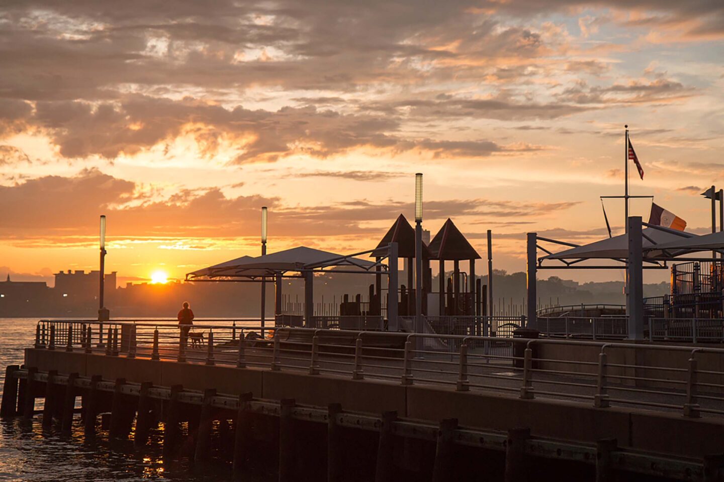 Pier 51 after the transformation is now a popular childrens playground with climbing bars and slides